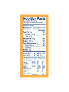 Nutrition Facts Half Chicken