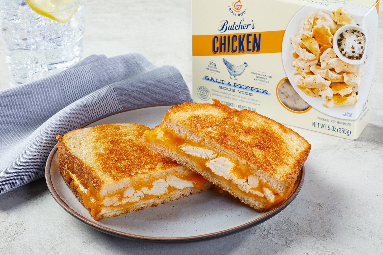 Salt & Pepper Chicken Grilled Cheese